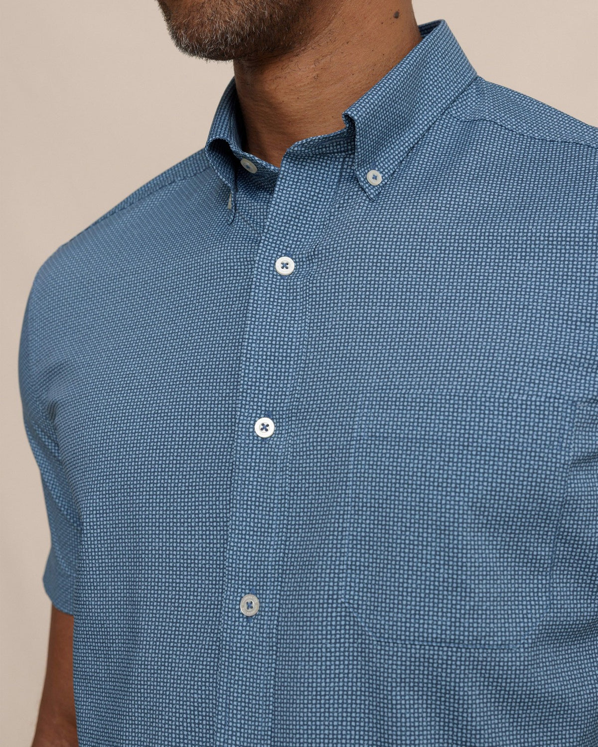 Eastport Heather brrr°® Short Sleeve Sport Shirt