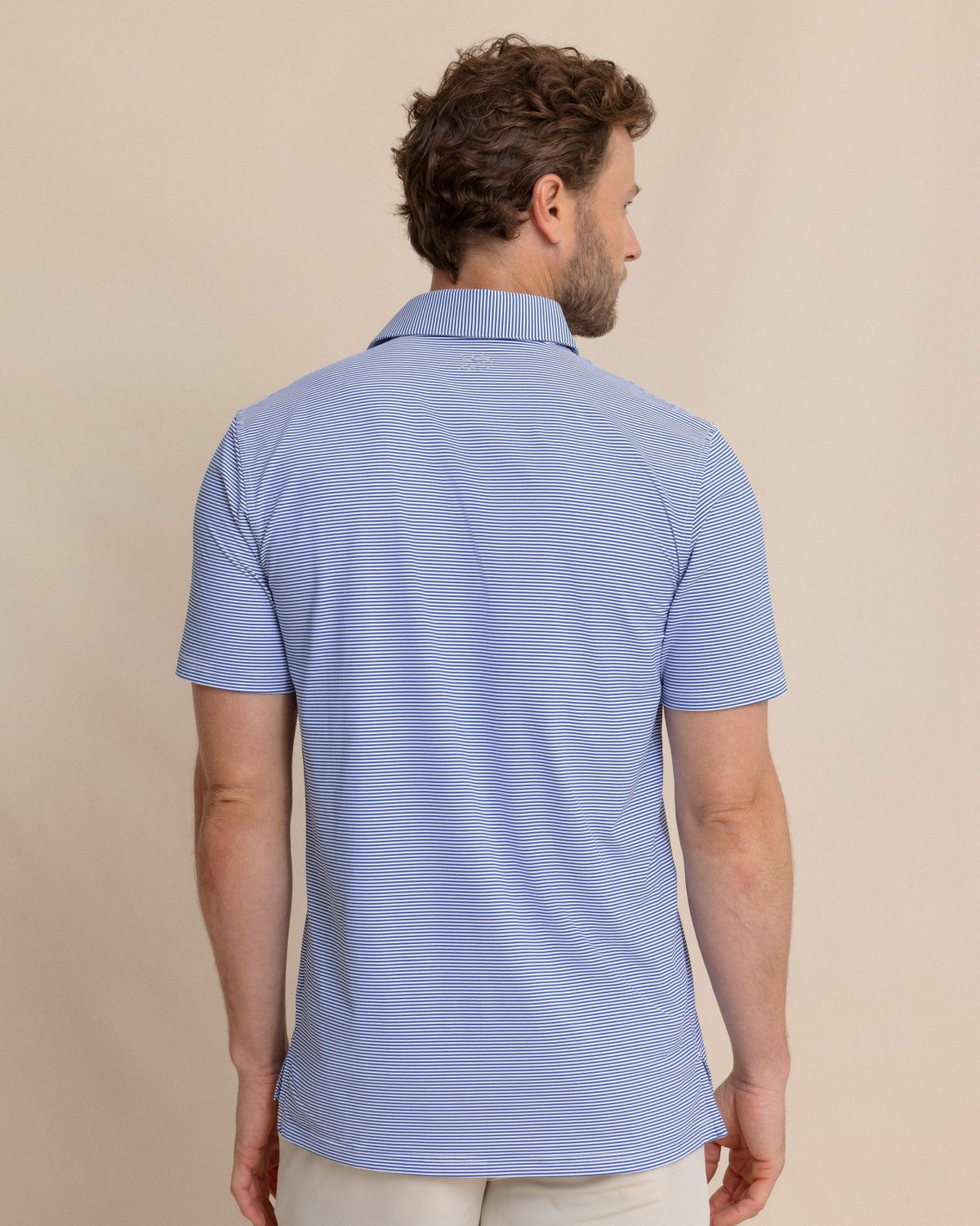 brrr°®-eeze Meadowbrook Stripe Polo - Surf Blue