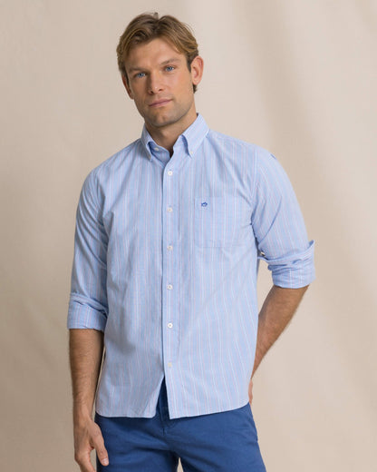 Beachside Charleston Oxford Stripe Sport Shirt