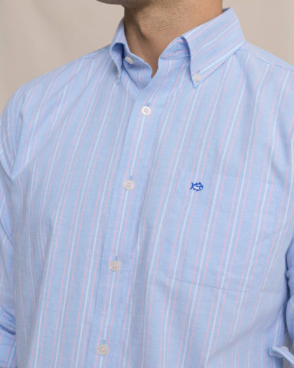Beachside Charleston Oxford Stripe Sport Shirt