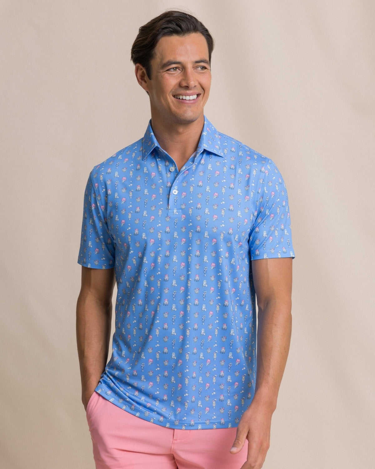 Driver Tropical Drink Printed Polo