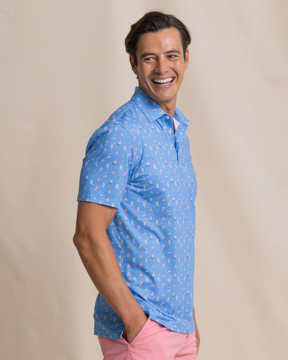 Driver Tropical Drink Printed Polo