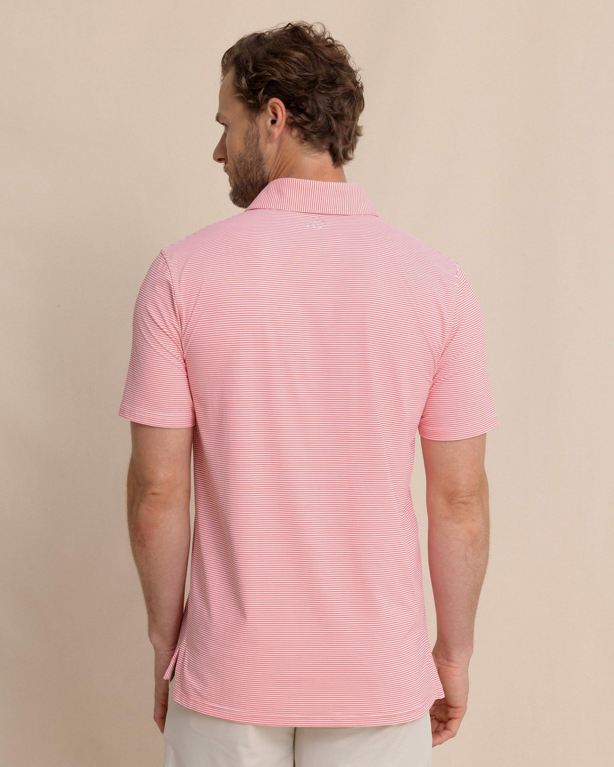 brrr°®-eeze Meadowbrook Stripe Polo - Coral