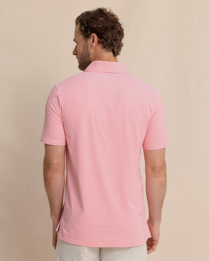 brrr°®-eeze Meadowbrook Stripe Polo - Coral