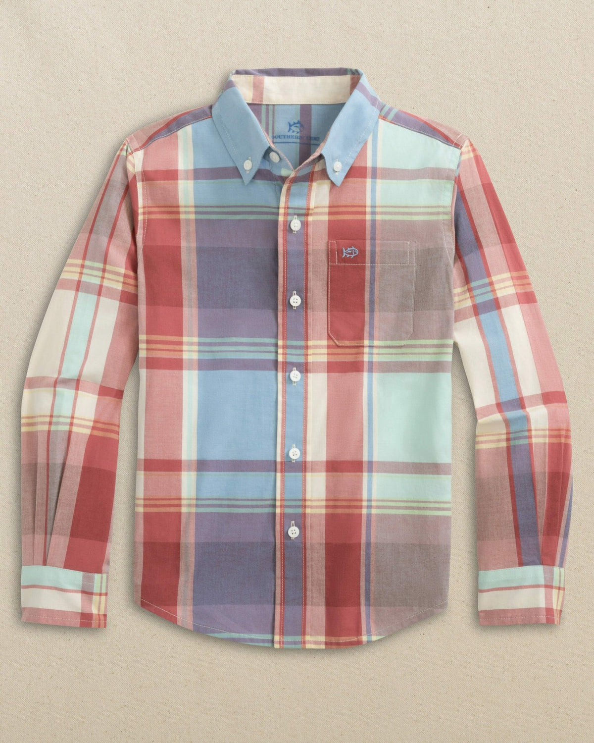 Boys Surfside Madras Sport Shirt