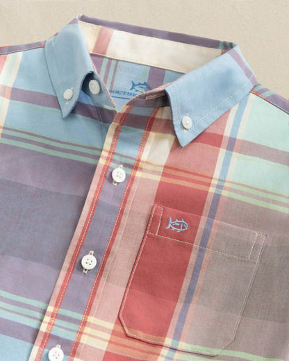Boys Surfside Madras Sport Shirt