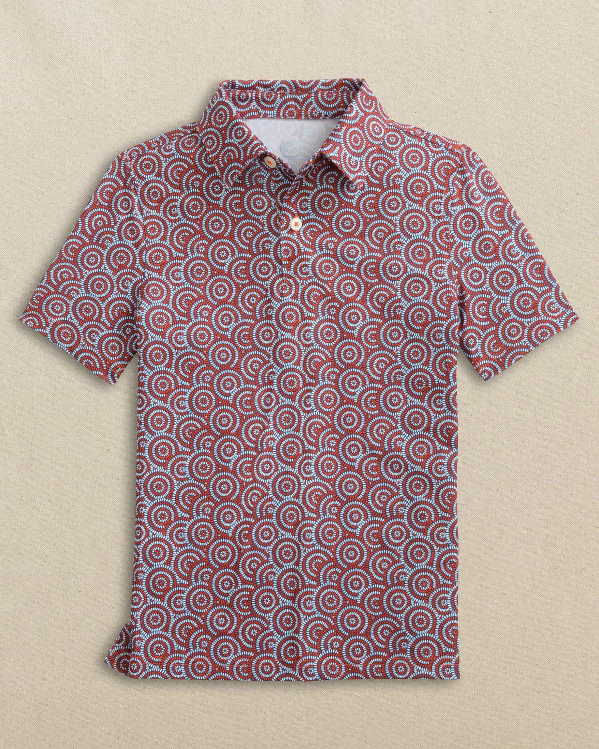 Boys Driver Firecracker Printed Performance Polo