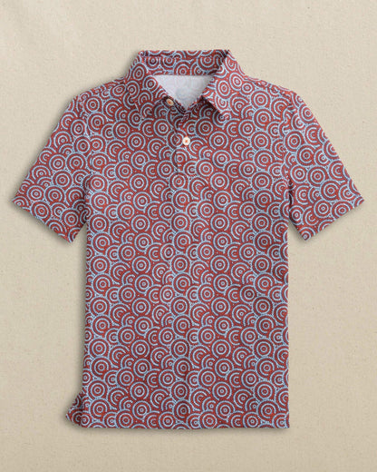 Boys Driver Firecracker Printed Performance Polo