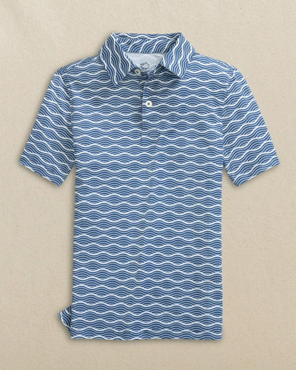Boys Driver Waves Printed Performance Polo