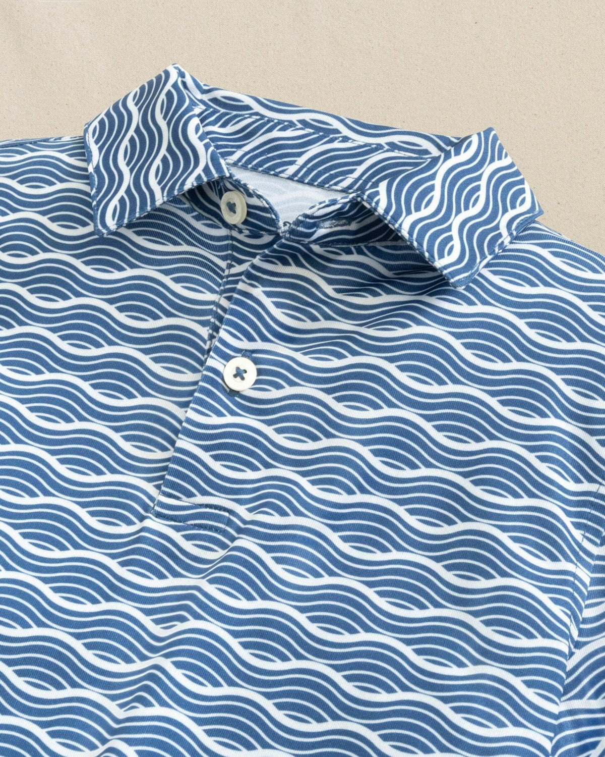 Boys Driver Waves Printed Performance Polo