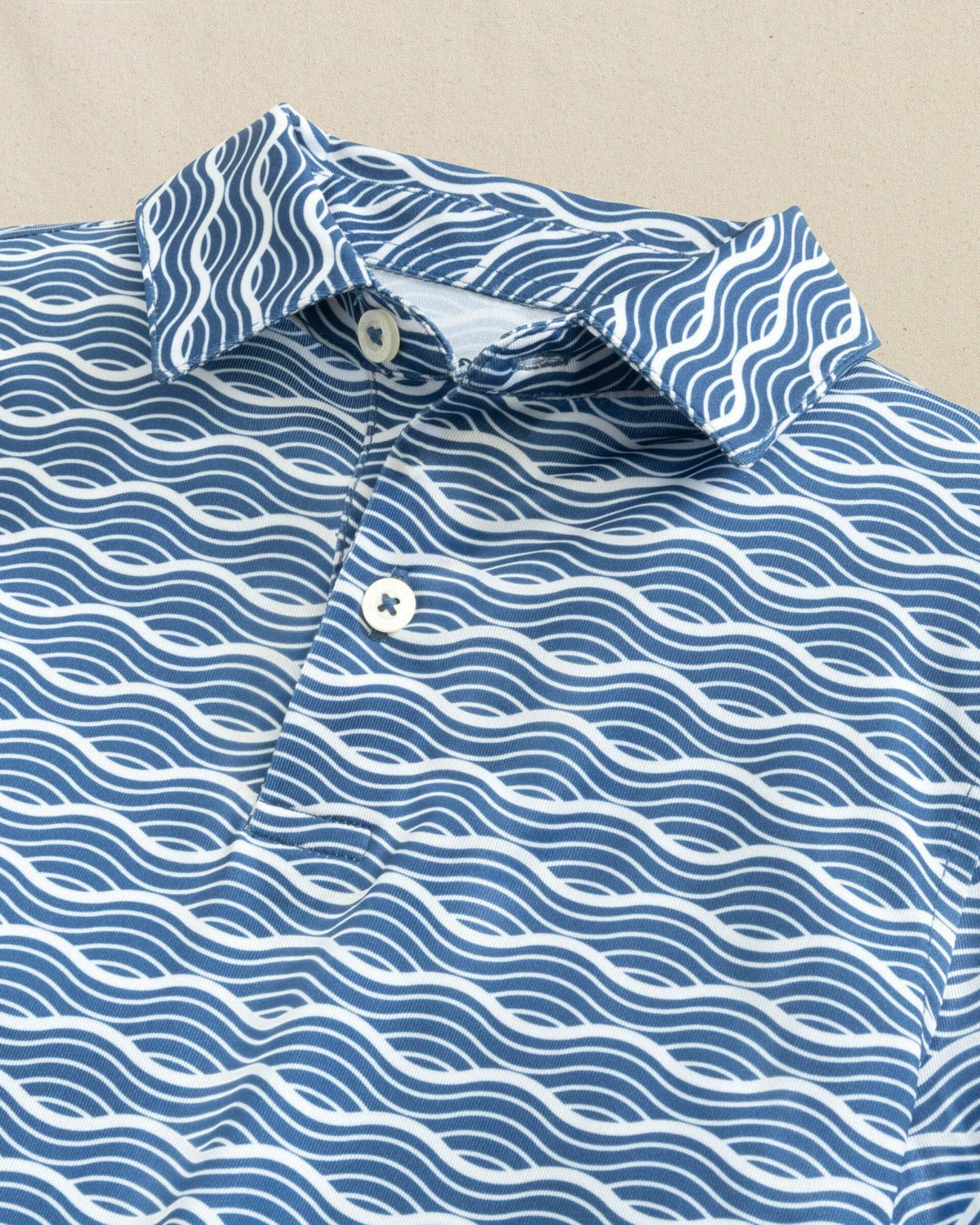 Boys Driver Waves Printed Performance Polo