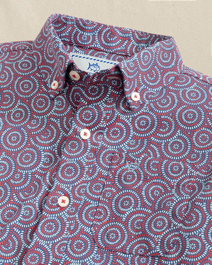 Boys Fireworks Short Sleeve Sport Shirt