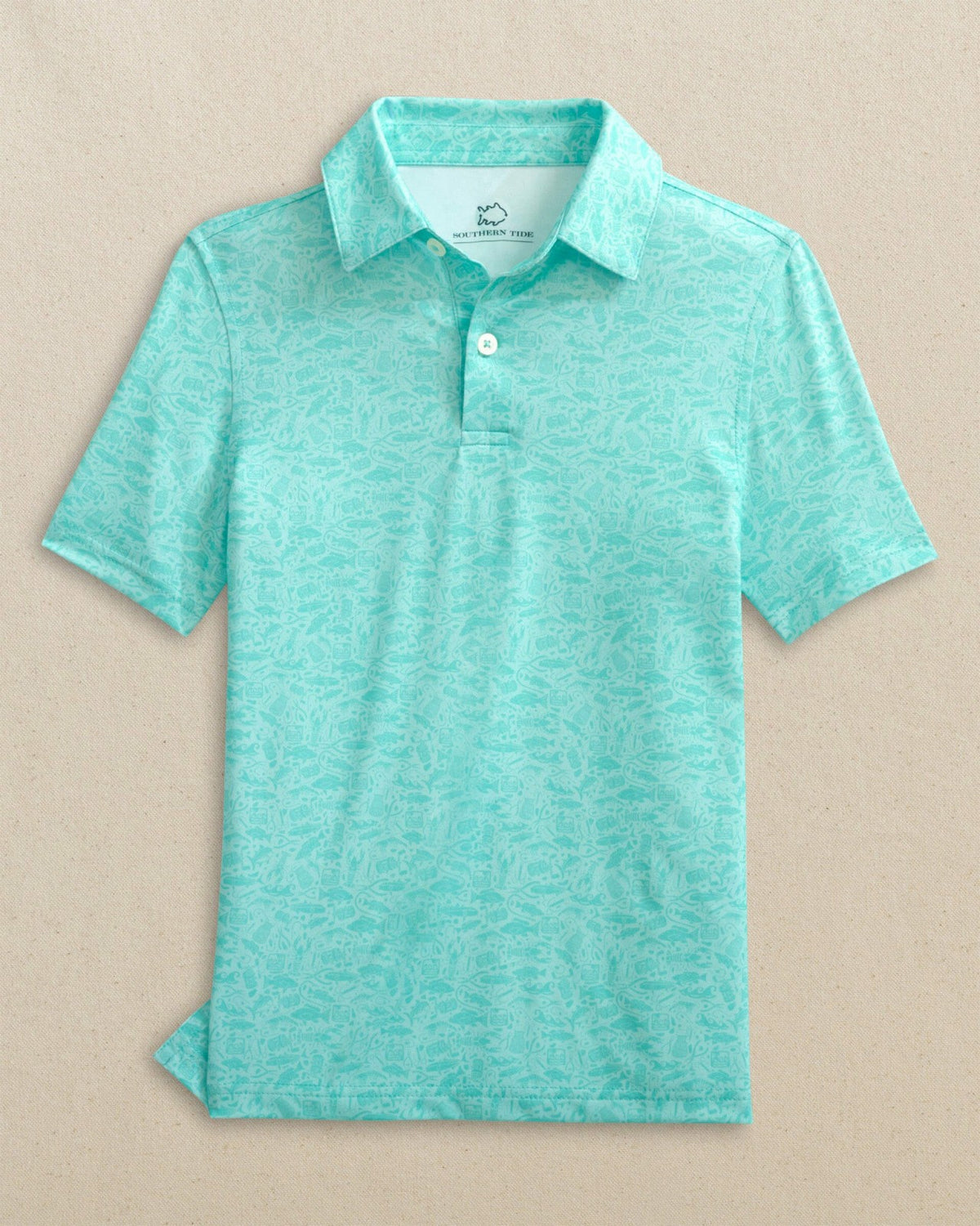 Boys Driver Seawatch Printed Performance Polo