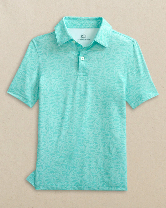 Boys Driver Seawatch Printed Performance Polo