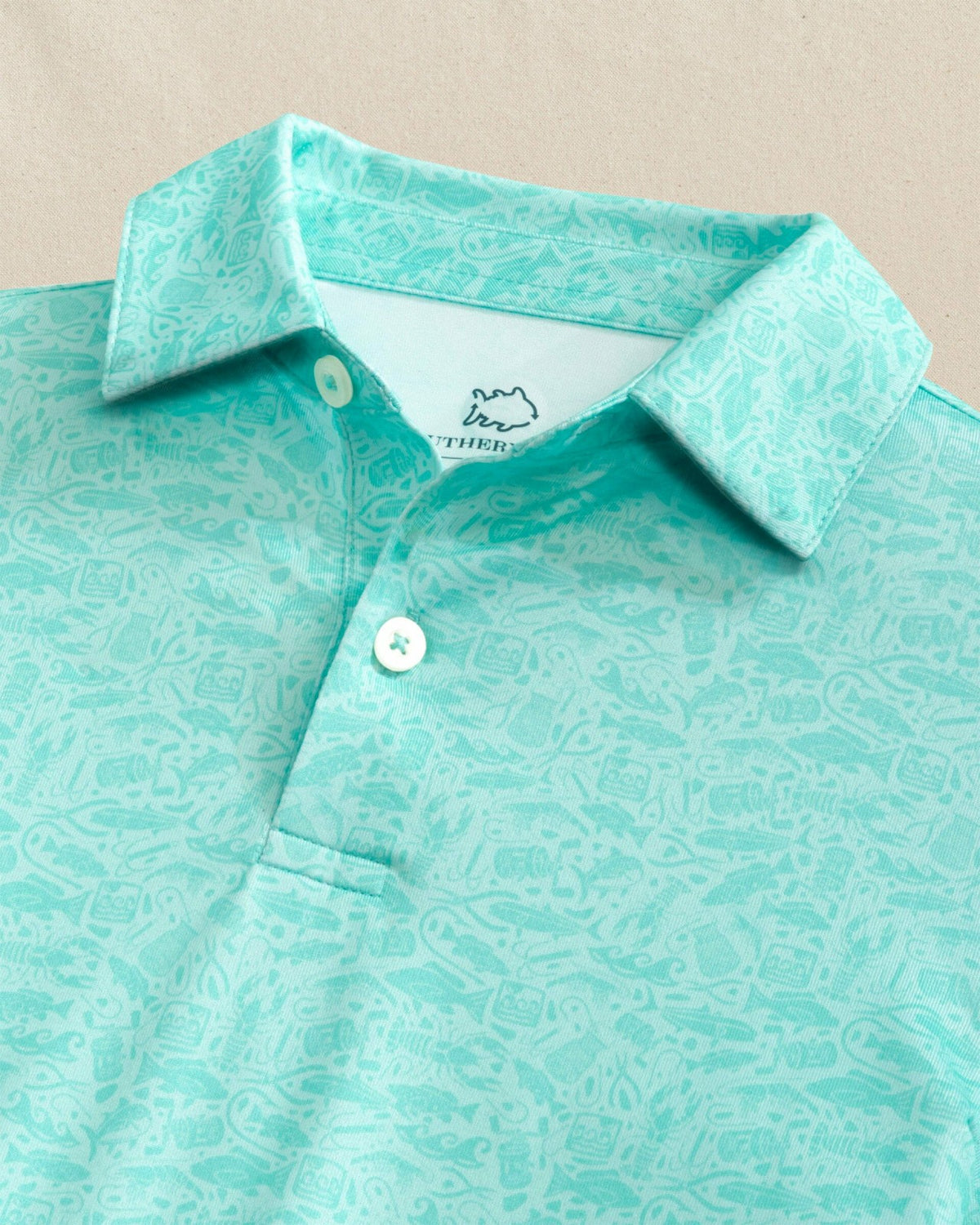 Boys Driver Seawatch Printed Performance Polo