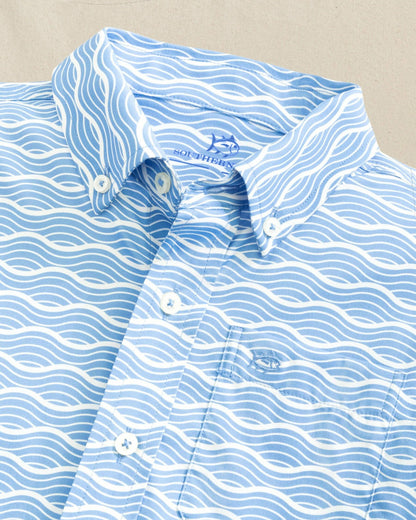 Boys Waves Coastal Breeze® Short Sleeve Sport Shirt