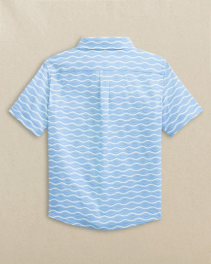 Boys Waves Coastal Breeze® Short Sleeve Sport Shirt