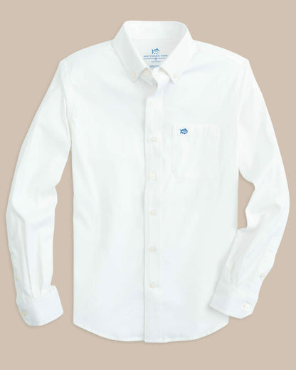 Boy's Intercoastal Solid Button Down Shirt