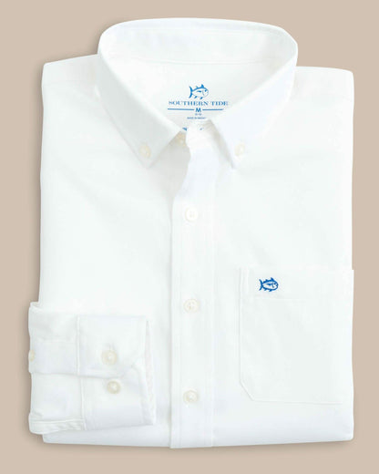 Boy's Intercoastal Solid Button Down Shirt