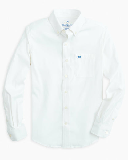 Boy's Intercoastal Solid Button Down Shirt
