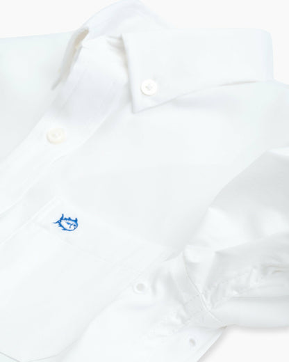 Boy's Intercoastal Solid Button Down Shirt