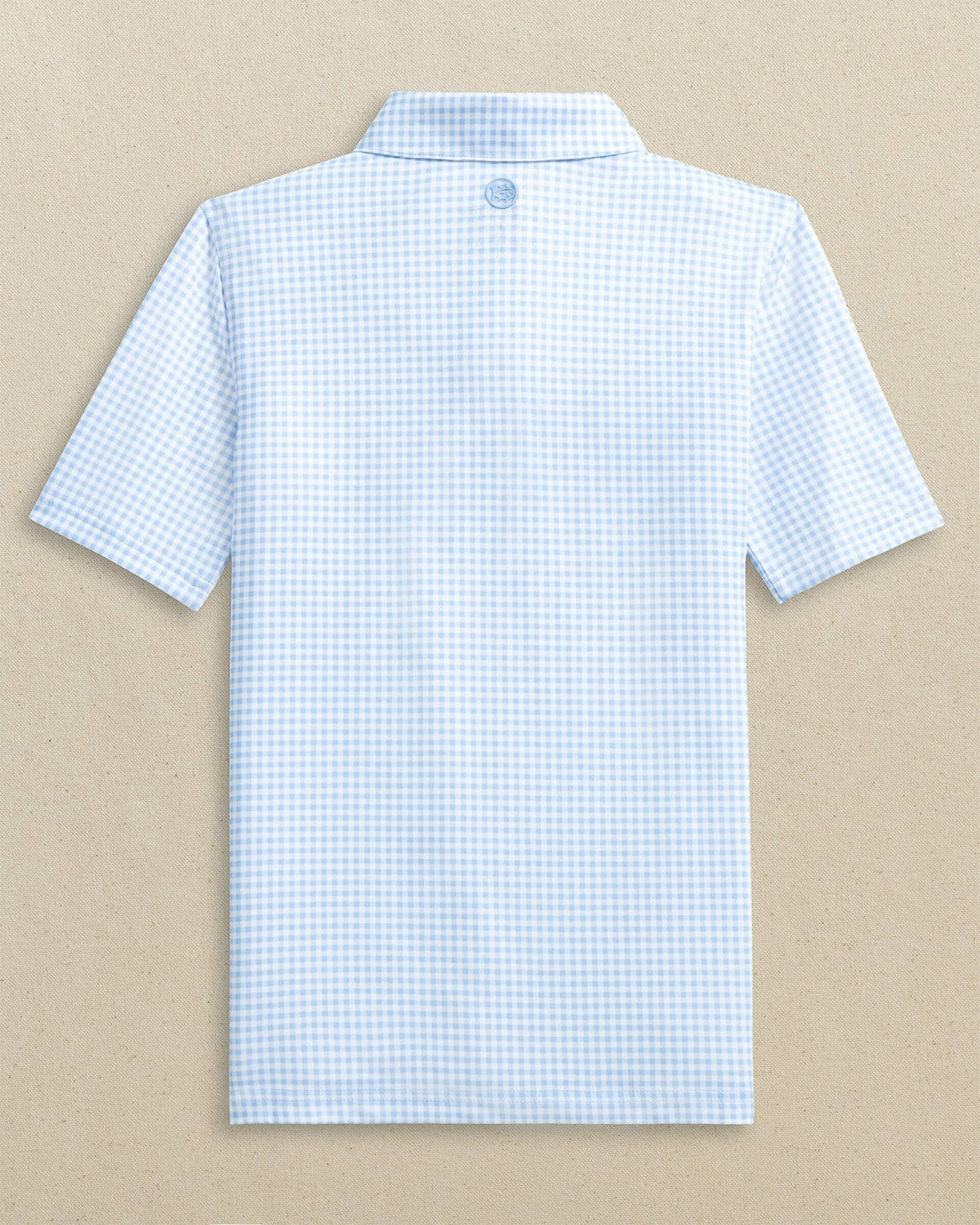 Boys Driver Gingham Printed Performance Polo