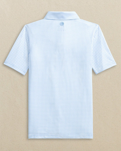 Boys Driver Gingham Printed Performance Polo