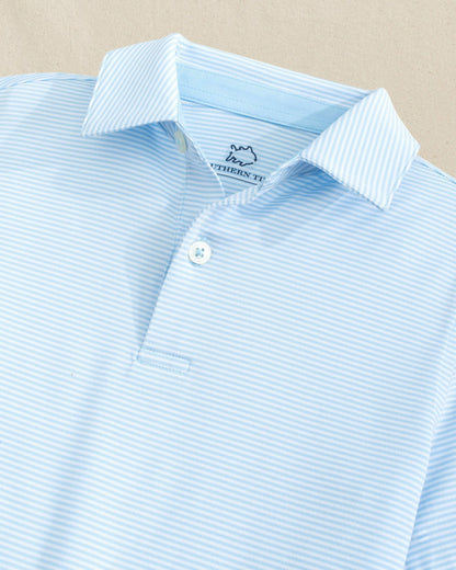 Boys Driver Meadowbrook Stripe Performance Polo