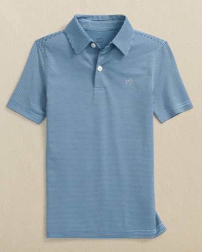 Boys Driver Meadowbrook Stripe Performance Polo