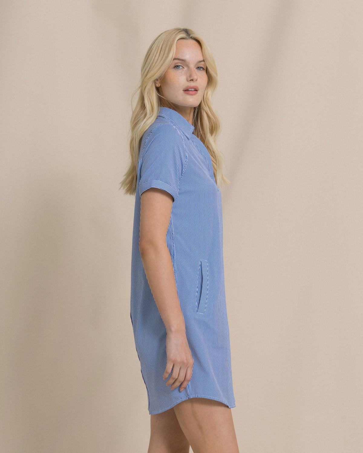 Kamryn Stripe Coastal Breeze® Dress