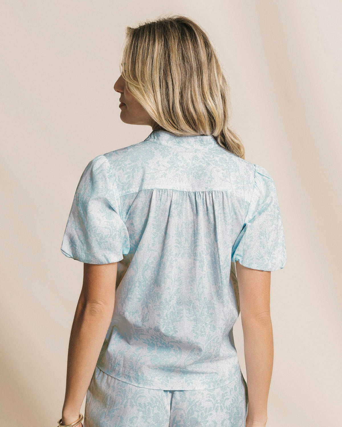 Cassia Bubble Sleeve Top