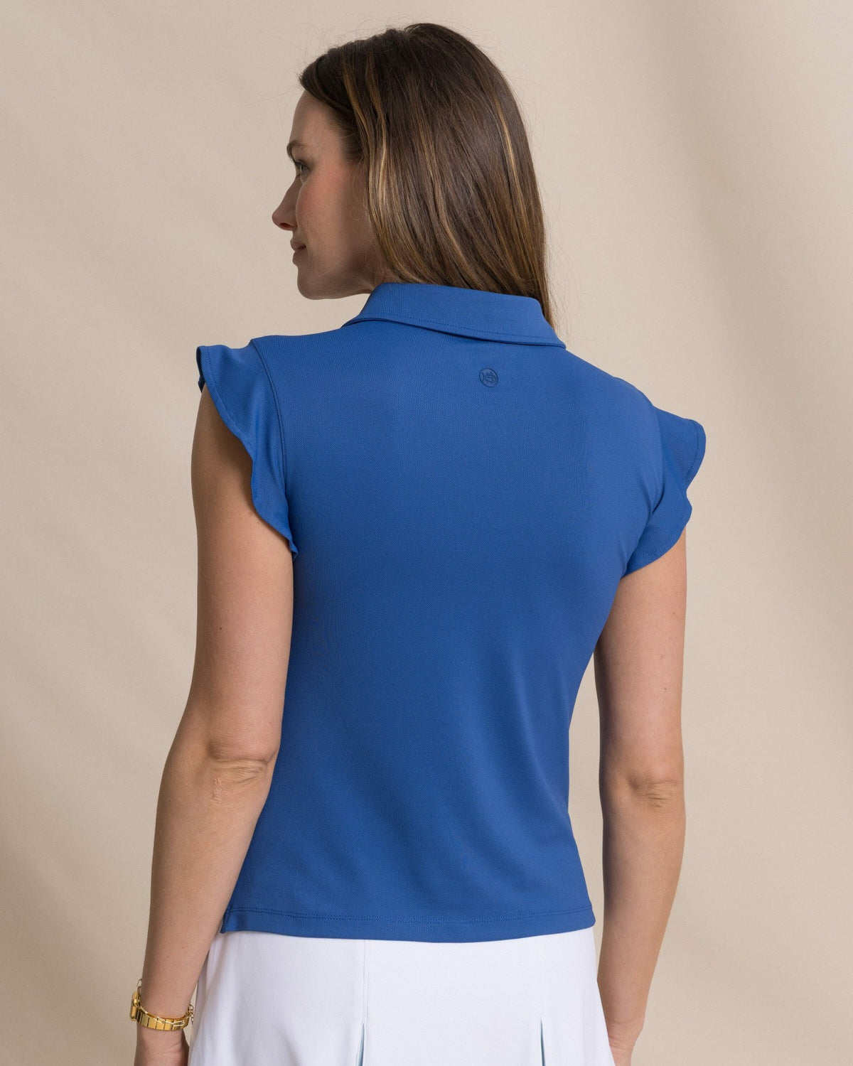 Dayna Ruffle Polo Tank