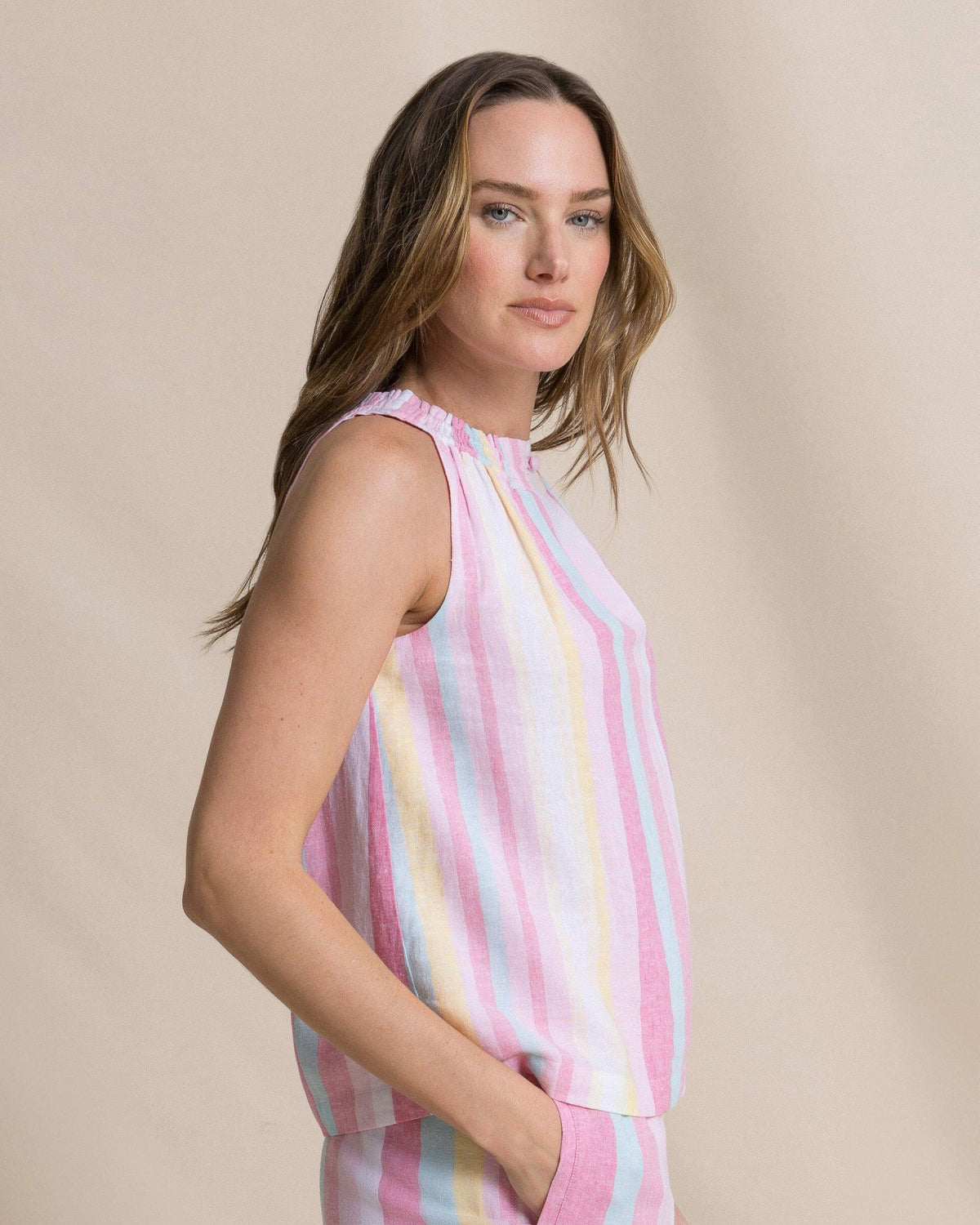 Karlea Smocked Neck Blouse