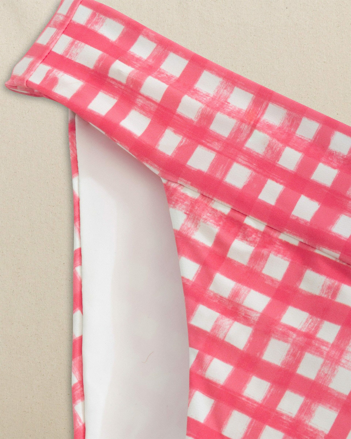 Gingham Banded Bikini Bottom