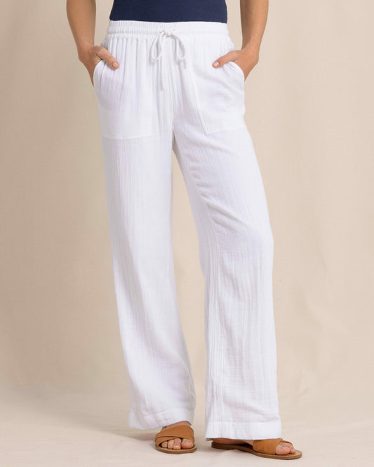 Laken Wide Leg Pant - Classic White
