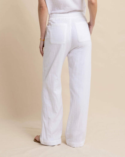 Laken Wide Leg Pant - Classic White