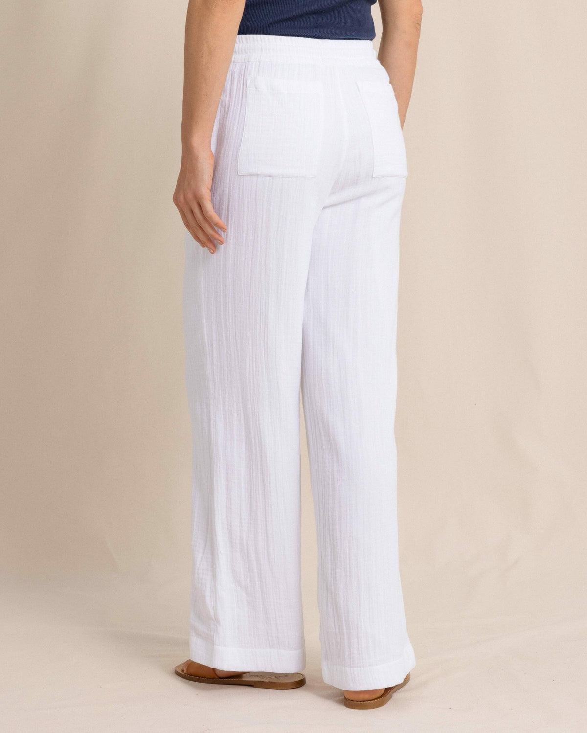 Laken Wide Leg Pant - Classic White