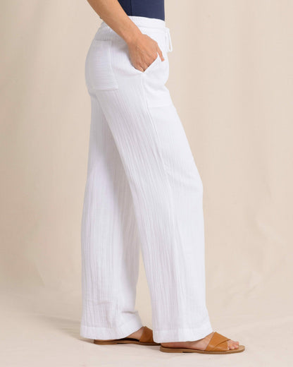 Laken Wide Leg Pant - Classic White