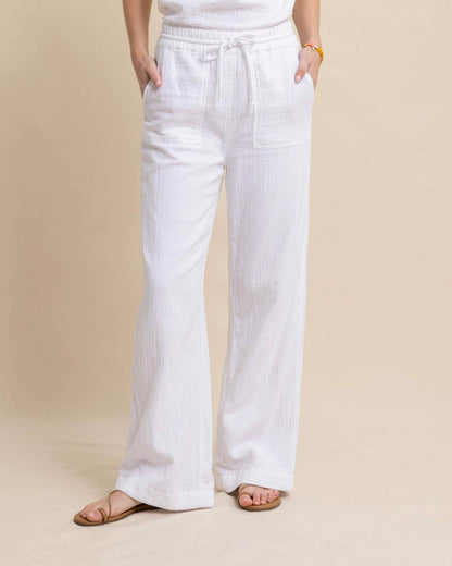 Laken Wide Leg Pant - Classic White