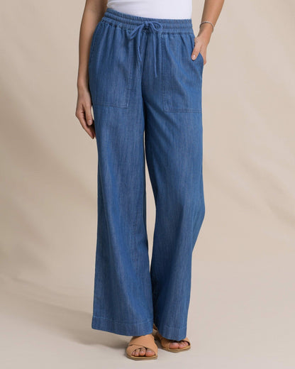 Laken Denim Wide Leg Pant