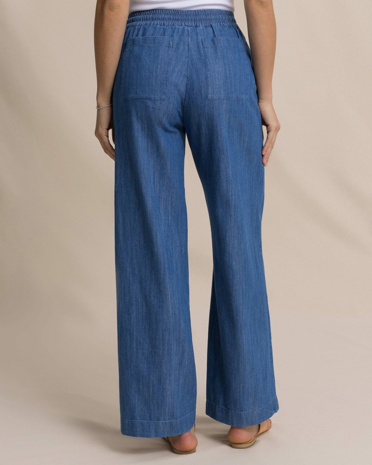 Laken Denim Wide Leg Pant