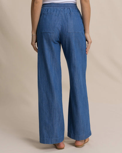Laken Denim Wide Leg Pant
