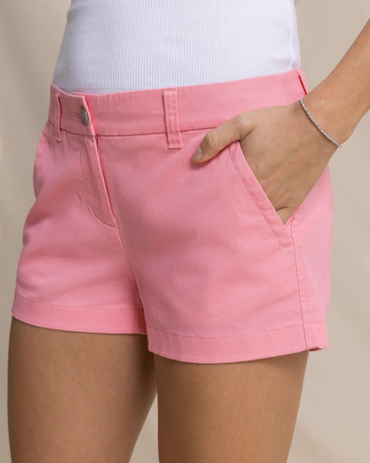 Leah 3" Cotton Chino Shorts