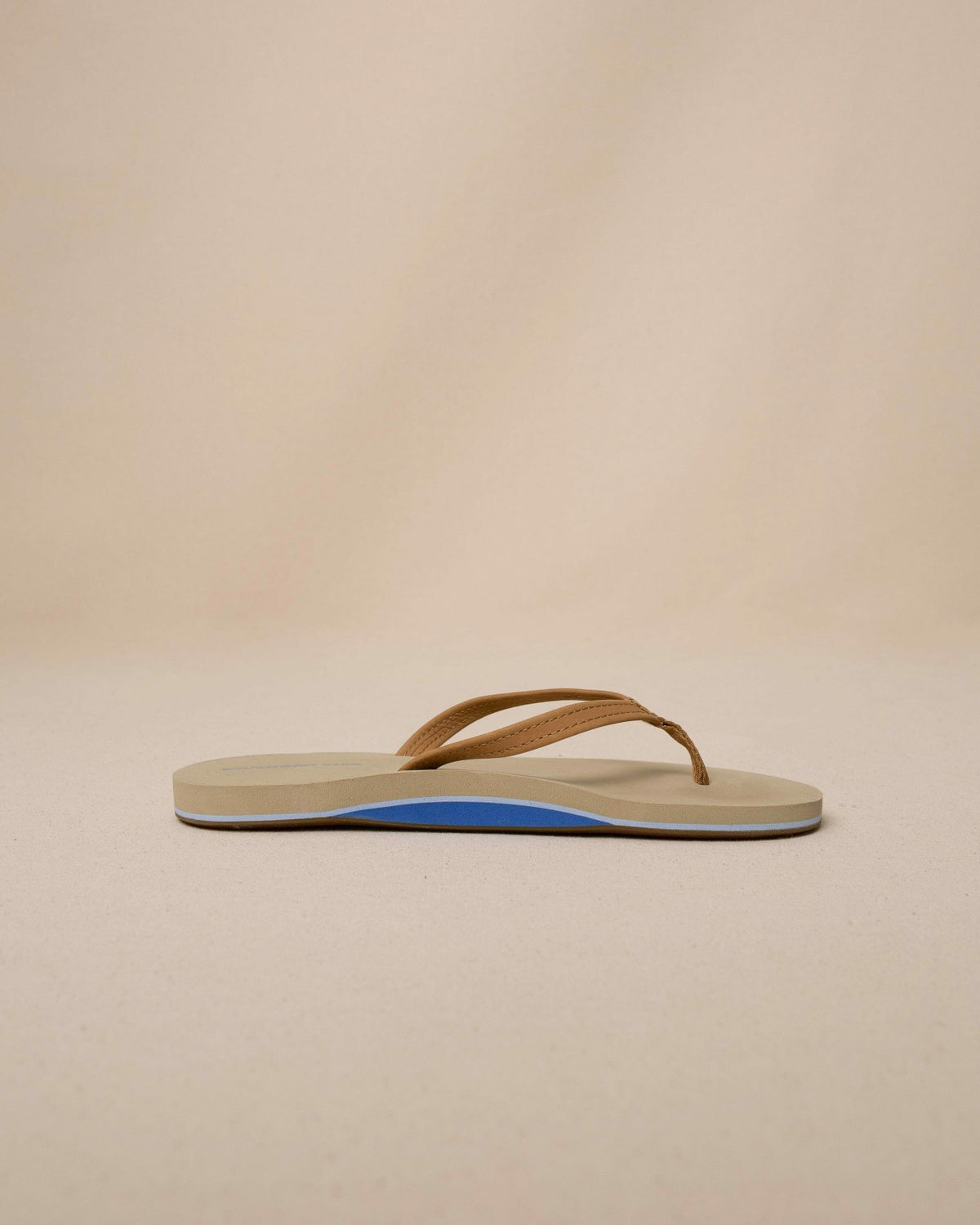 Brown Leather Flip Flops