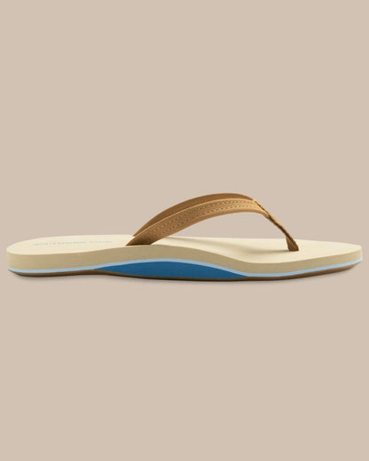 Brown Leather Flip Flops