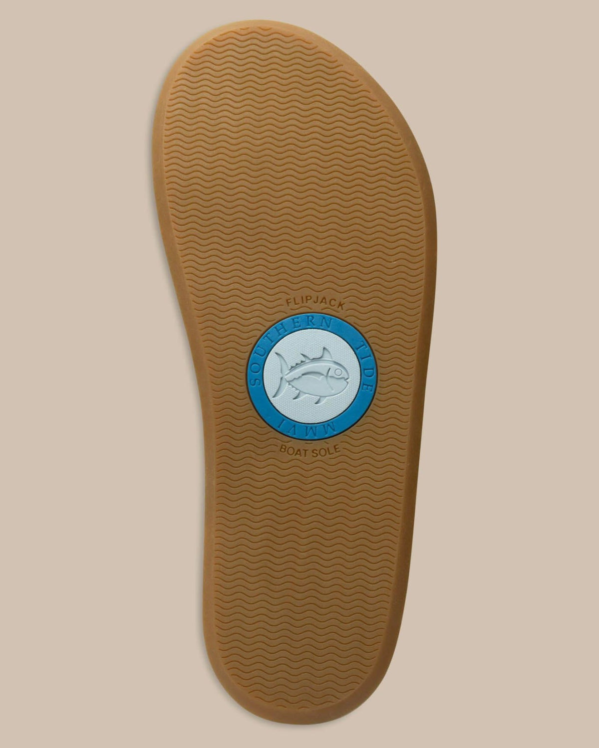 Navy Leather Flip Flops