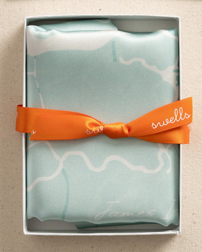 Southern Tide x Swells - Aerial Map Scarf