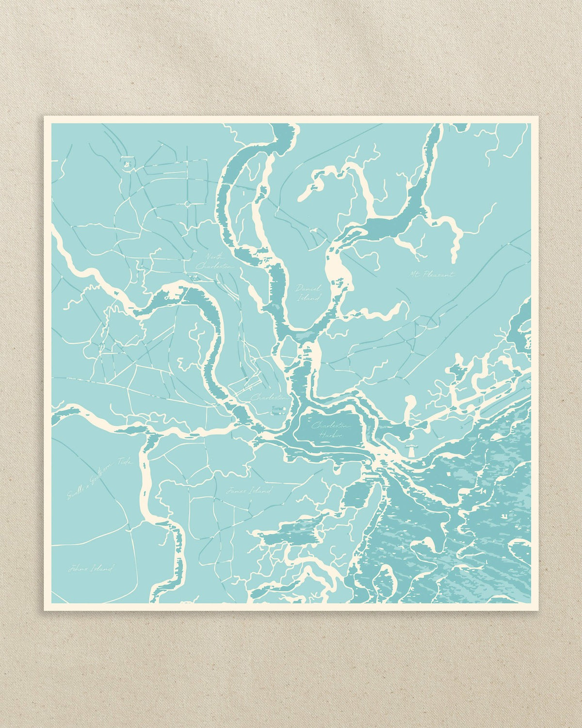Southern Tide x Swells - Aerial Map Scarf