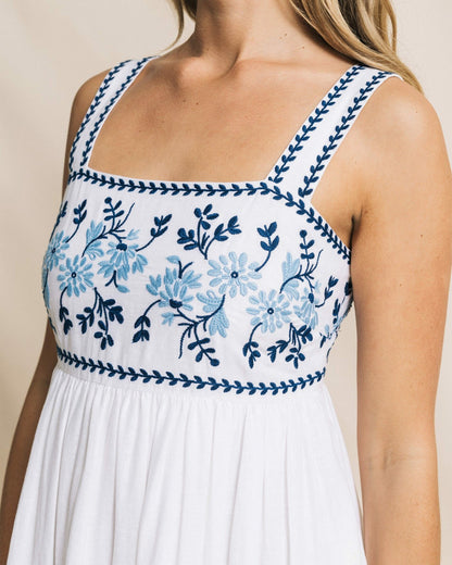 Erilyn Embroidered Midi Dress