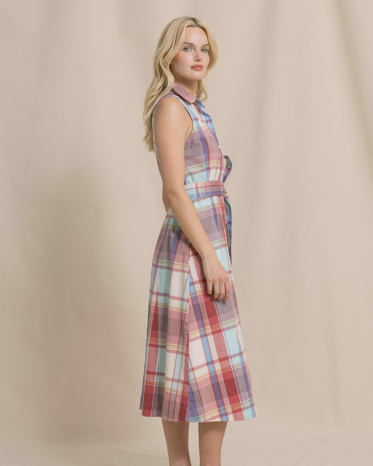 Whitley Madras Midi Dress